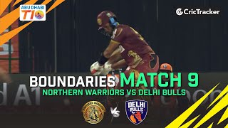 Northern Warriors vs Delhi Bulls| Match 9 Boundaries| Abu Dhabi T10 Season 4