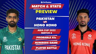 Pakistan vs Hong Kong | Asia Cup 2022 | Predicted Playing XI, Match Stats and Preview