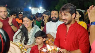 Uncut Video : Arjun Bijlani Ganpati Visarjan 2022 With Family
