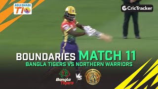 Bangla Tigers vs Northern Warriors | Match 11 Boundaries | Abu Dhabi T10 Season 4