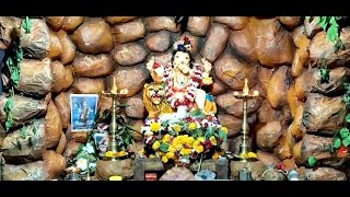 Diptesh Chari along with his siblings decorated the home for the Ganesh Chaturthi with theme of cave