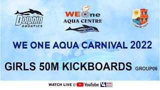 We One Aqua Centre, Mangalore ||STATE LEVEL SWIMMING COMPETITION-2022 || GIRLS50M KICKBOARDS GROUP 6