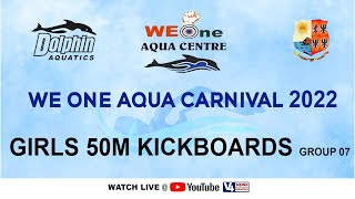 We One Aqua Centre, Mangalore ||STATE LEVEL SWIMMING COMPETITION-2022 ||GIRLS 50M KICKBOARDS GROUP 7