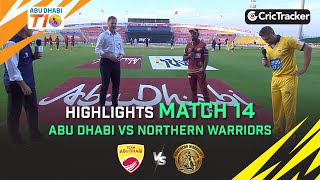 Abu Dhabi T10 League Season 4 | Abu Dhabi v Northern Warriors | Full Match 14 Highlights