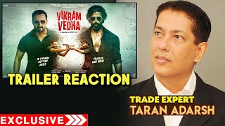 Vikram Vedha Official Trailer Reaction By Trade Expert Taran Adarsh | Hrithik Roshan, Saif Ali Khan