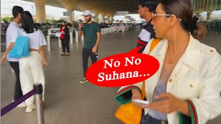 Maa Gauri Khan Ke Sath Dikhi Beti Suhana Khan, Snapped At Airport Departure