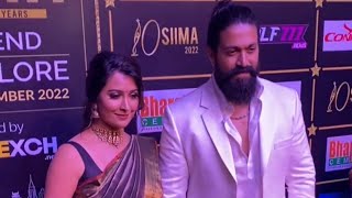 Superstar Yash With Wife,Pooja Hegde, Kamal Hassan, Rhea Chakraborty At Siima Awards 2022
