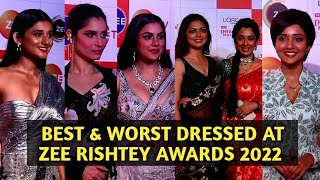 Actress Best & Worst Dressed At Zee Rishtey Awards 2022 - Ashi Singh,Shraddha Arya & Ankita Lokhande
