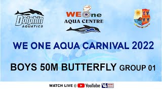 We One Aqua Centre, Mangalore ||STATE LEVEL SWIMMING COMPETITION-2022 || BOYS 50M BUTTERFLY GROUP 01