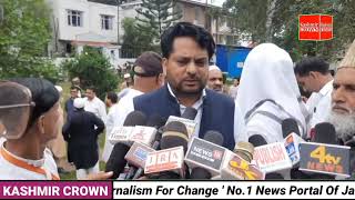 Protest was held in rajouri in favour of chougan Masjid   Rajouri.