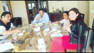 Asha Bhosle & Gioconda Vessichelli hav lunch together@Asha Bhosle's house:vvip level classical music