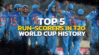 Top 5 run scorers in T20 WC history | T20 WC 2022 | Virat Kohli's runs in T20 WC