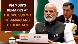 PM Modi's remarks at the SCO Summit in Samarkand, Uzbekistan l PMO