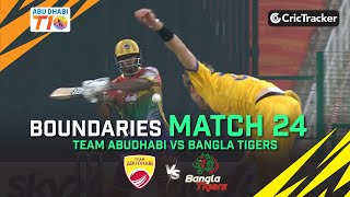 Team Abu Dhabi vs Bangla Tigers | Boundaries | Match 24 | Abu Dhabi T10 League Season 4