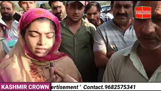 Family members of girl drowned 3 days back in Jehlum near Sheeri blocked national highway to fetch
