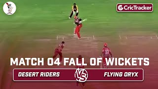 Desert Riders vs Flying Oryxn | Fall of Wickets | Match 4 | Qatar T10 League