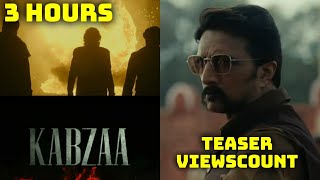 Kabzaa Teaser Views Count In 3 Hours Featuring Real Superstar Upendra