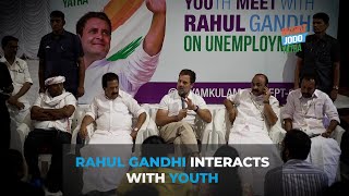 Shri @RahulGandhi ‘s interaction with youth on unemployment.