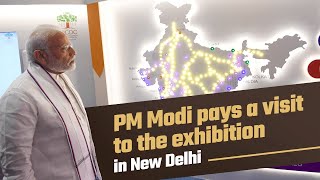 PM Modi pays a visit to the exhibition in New Delhi l PMO