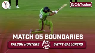 Falcon Hunters vs Swift Gallopers | Boundaries | Match 5 | Qatar T10 League