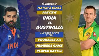 India v Australia | T20I Series | Match 1st | Match Preview | Stats Preview