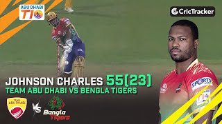 Team Abu Dhabi vs Bangla Tigers| Johnson Charles 55(23) | Match 24 | Abu Dhabi T10 League Season 4