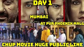 Chup Movie Huge Public Line First Day First Show In Mumbai