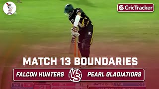 Falcon Hunters vs Pearl Gladiators | Boundaries | Match 13 | Qatar T10 League