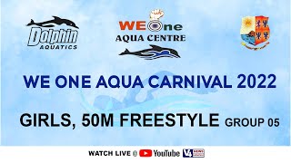 We One Aqua Centre, Mangalore ||STATE LEVEL SWIMMING COMPETITION-2022 || GIRLS, 50M FREESTYLE GROUP5