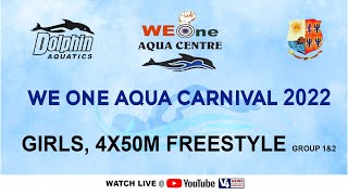 We One Aqua Centre, Mangalore ||STATE LEVEL SWIMMING COMPETITION-2022||GIRLS, 4X50M FREESTYLE GP 1&2