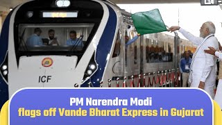 PM Narendra Modi flags off Vande Bharat Express in Gujarat l PMO