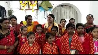 #NavratriRituals- 9 girls worshipped at Chopdem as a part of Navratri rituals