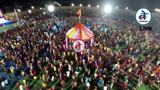 खंडवा : केसरिया गरबा महोत्सव देखिए ड्रोन कैमरे की नजर से । khandwa । TezNews