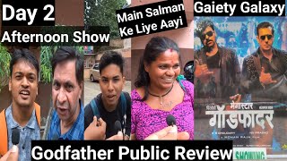 Godfather Movie Public Review Day 2 Afternoon Show In HindiVersion At GaietyGalaxy Theatre In Mumbai