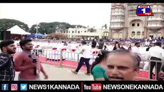 ಜಂಬೂಸವಾರಿ ಮೆರವಣಿಗೆಯಲ್ಲಿ ಸಾಗಲು ಕಲಾವಿದರು ರೆಡಿ.. ಅರಮನೆಯಲ್ಲಿ ಜನಸಾಗರ#mysuru| Mysuru | News 1 Kannada