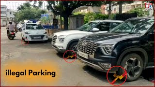 illegal Parking Karne Walo Par Police Ki Hai Nazar | Dekhiye Police Ka Action | Malakpet |@Sach News