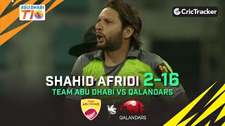 Team Abu Dhabi vs Qalandars | Shahid Afridi 2/16 | Match 8 | Abu Dhabi T10 League Season 4