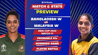 Women's Asia Cup T20 2022: BAN-W vs MAL-W | 11th Match | Match Prediction, Stats, Playing XI