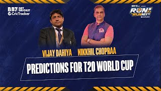 Vijay Dahiya and Nikkhil Chopraa predict winners of India Pakistan clash in the T20 World Cup