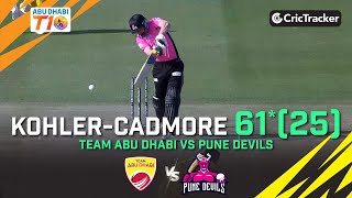 Team Abu Dhabi vs Pune Devils | Kohler-Cadmore 61*(25) | Match 10 | Abu Dhabi T10 League Season 4
