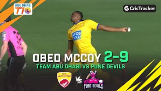 Team Abu Dhabi vs Pune Devils | Obed McCoy 2-9 | Match 10 | Abu Dhabi T10 League Season 4