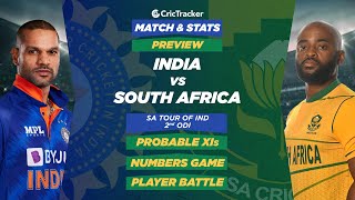 India v South Africa | ODI Series | 2nd ODI | Match Preview | Stats Preview