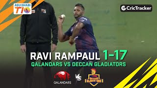 Deccan Gladiators vs Qalandars | Ravi Rampaul 1/17 | Match 12 | Abu Dhabi T10 League Season 4