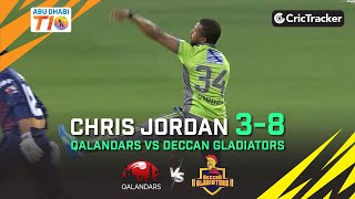 Deccan Gladiators vs Qalandars | Chris Jordan 3/8 | Match 12 | Abu Dhabi T10 League Season 4