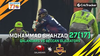 Deccan Gladiators vs Qalandars | Mohammad Shahzad 27(17) | Match 12 | Abu Dhabi T10 League Season 4
