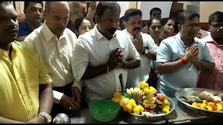 Minister Vishwajit Rane visited Shri Bhagwati Devi and took the blessings at Morjim