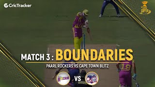 Pearl Rocks vs Cape Town Blitz | Boundaries | Match 3 | Mzansi Super League