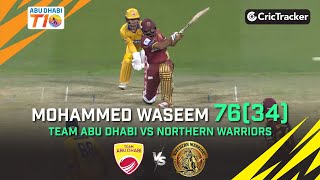 Team Abu Dhabi vs Northern Warriors |Mohammed Waseem 76(34)|Match 13 | Abu Dhabi T10 League Season 4