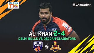 Delhi Bulls vs Deccan Gladiators | Ali Khan 2/4 | Match 14 | Abu Dhabi T10 League Season 4