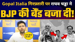 Gopal Italia की गिरफ़्तारी पर Raghav Chadha ने BJP को तबियत से धोया ????| AAP Vs BJP | Gujarat Elections